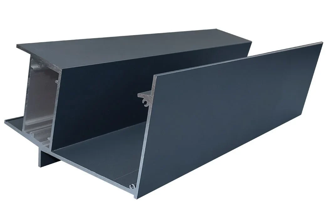 Originales XL-Aluminium-Rinnenprofil im Querschnitt